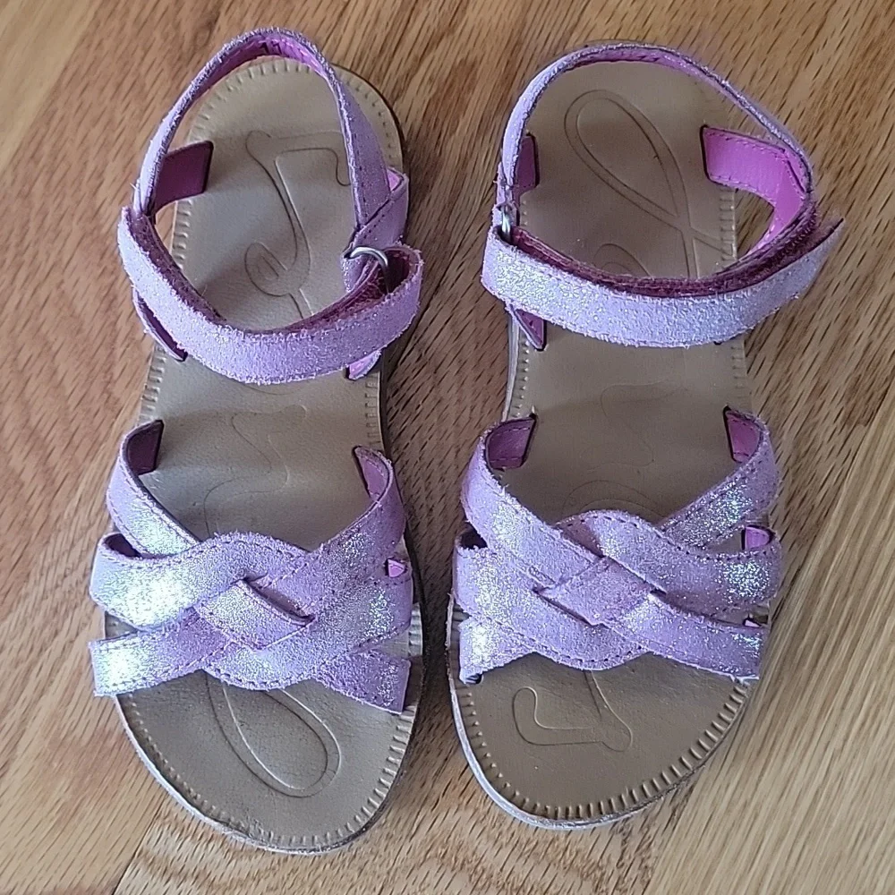 Joules Glitter Sparkle Shimmer Pink Sandals